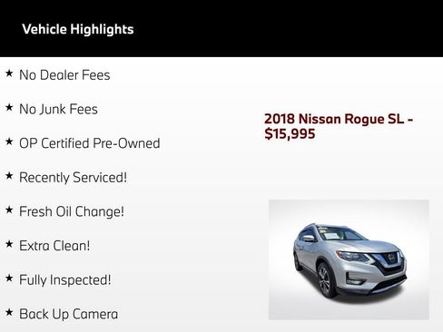 Used 2018 Nissan Rogue SL FWD image 57