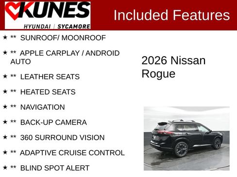 Used 2026 Nissan Rogue Platinum w/ Platinum Premium Package AWD/4WD image 2