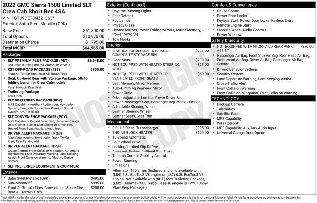 Used 2022 GMC Sierra 1500 SLT w/ SLT Premium Plus Package AWD/4WD image 7
