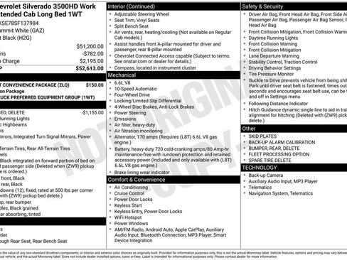 New 2025 Chevrolet Silverado 3500 W/T w/ WT Fleet Convenience Package AWD/4WD image 1