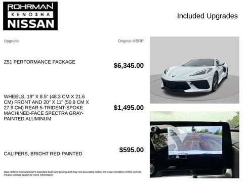 Used 2022 Chevrolet Corvette Stingray Coupe w/ Z51 Performance Package RWD image 4