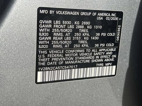 New 2026 Volkswagen Atlas SEL image 28