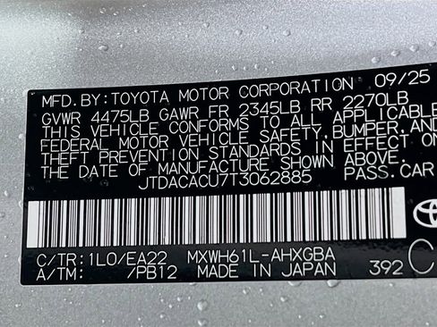 New 2026 Toyota Prius Plug-In Hybrid FWD image 25