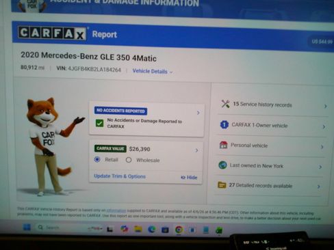 Used 2020 Mercedes-Benz GLE 350 4MATIC image 2