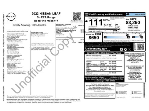 Used 2023 Nissan Leaf S image 48