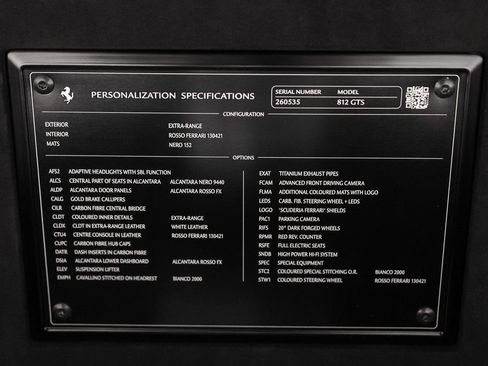 Certified 2021 Ferrari 812 GTS RWD image 24