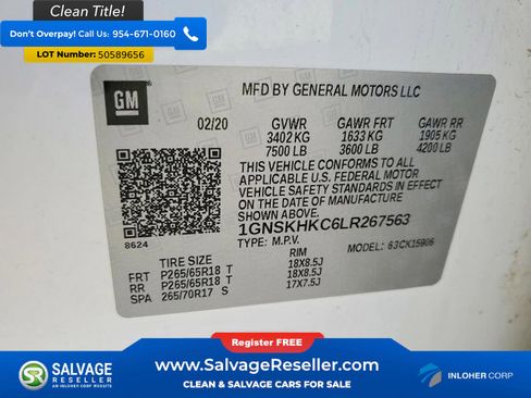 Used 2020 Chevrolet Suburban LT AWD/4WD image 17