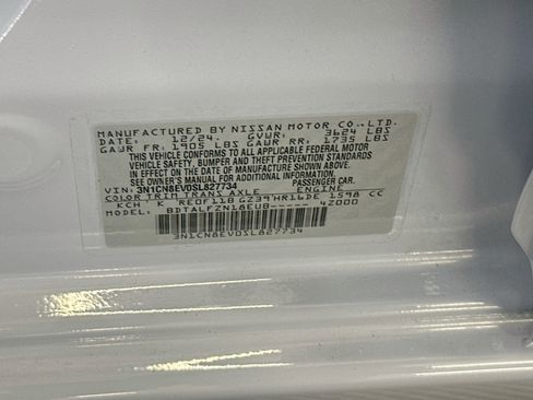Used 2025 Nissan Versa SV w/ Trunk Package FWD image 12