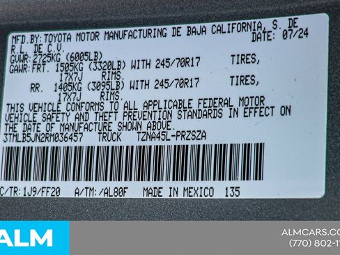 Used 2024 Toyota Tacoma SR5 AWD/4WD image 45