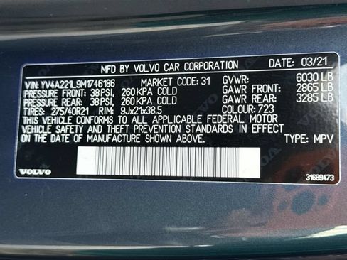 Used 2021 Volvo XC90 T6 Inscription w/ Lounge Package AWD/4WD image 28