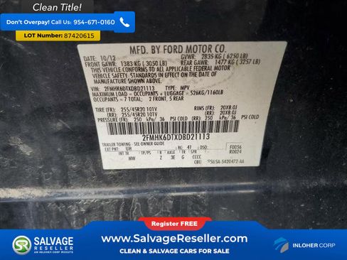 Used 2013 Ford Flex Limited AWD/4WD image 17