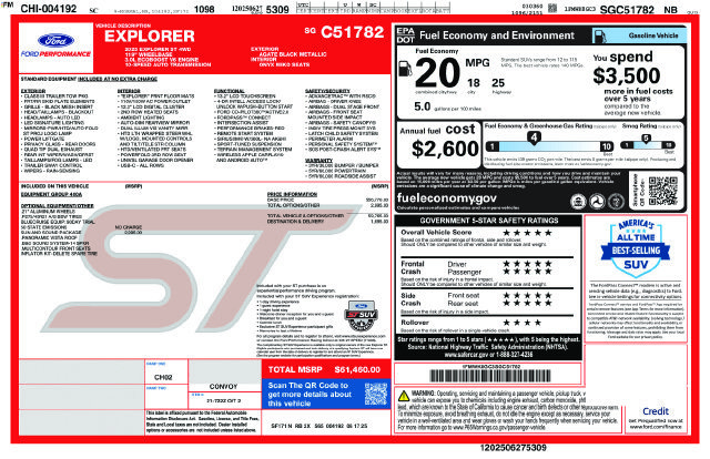 Used 2025 Ford Explorer ST w/ Sun And Sound Package AWD/4WD image 13