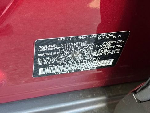 New 2026 Subaru Outback Touring XT image 23