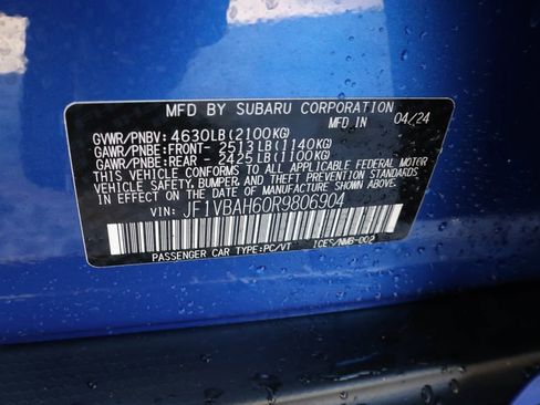 Used 2024 Subaru WRX Premium image 39