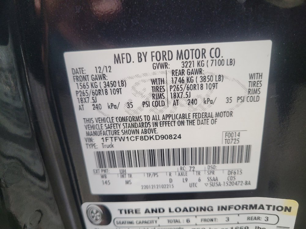 Used 2013 Ford F150 XLT w/ XLT Chrome Pkg RWD image 33
