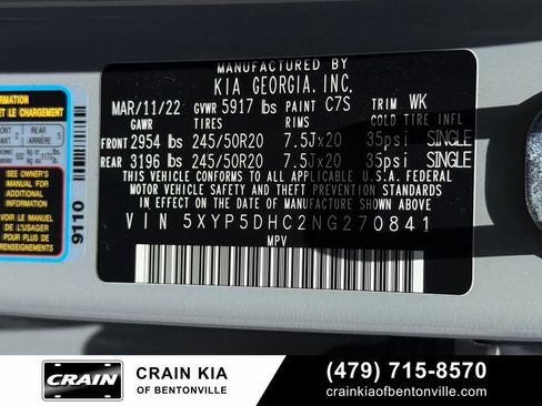 Certified 2022 Kia Telluride SX w/ SX Prestige Package AWD/4WD image 36