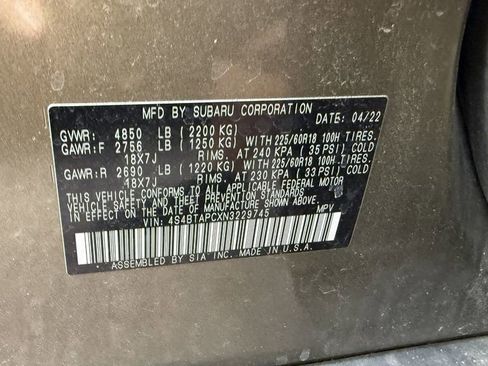 Used 2022 Subaru Outback Touring AWD/4WD image 6