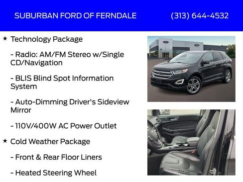 Used 2017 Ford Edge Titanium w/ Equipment Group 301A image 9