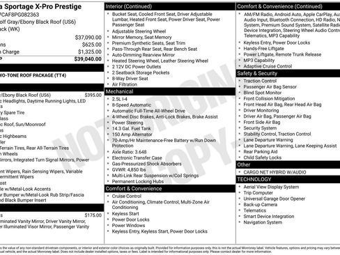 Certified 2023 Kia Sportage X-Pro Prestige AWD/4WD image 38