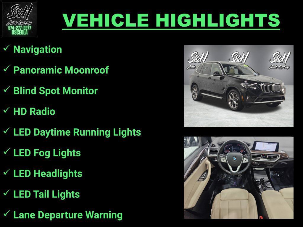 Used 2023 BMW X3 xDrive30i w/ Convenience Package AWD/4WD image 3