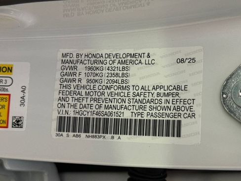 New 2025 Honda Accord SE image 27