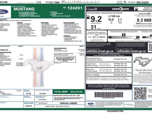 Used 2024 Ford Mustang Coupe w/ Mustang Nite Pony Package RWD image 26