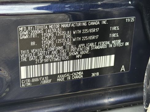 Used 2025 Toyota RAV4 XLE w/ Convenience Package AWD/4WD image 27