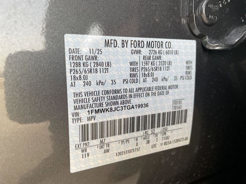 New 2026 Ford Explorer Tremor w/ Tremor Ultimate Package image 39