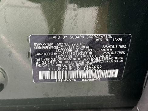 Certified 2026 Subaru Outback Limited AWD/4WD image 30