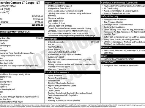 Used 2014 Chevrolet Camaro LT image 2