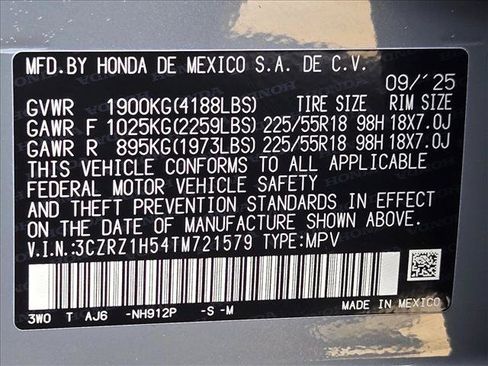 Used 2026 Honda HR-V Sport image 24