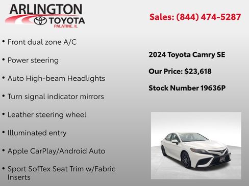 Used 2024 Toyota Camry SE image 7