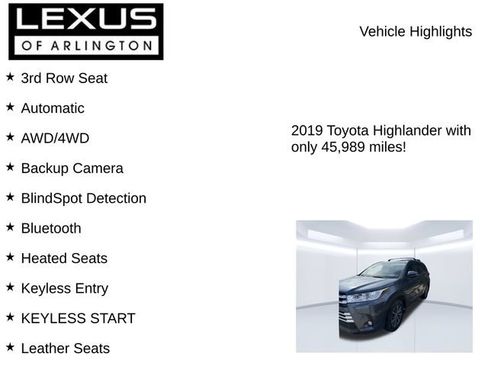 Used 2019 Toyota Highlander XLE AWD/4WD image 8