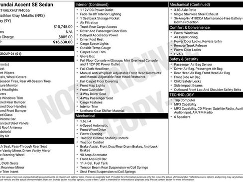 Used 2017 Hyundai Accent SE FWD image 2