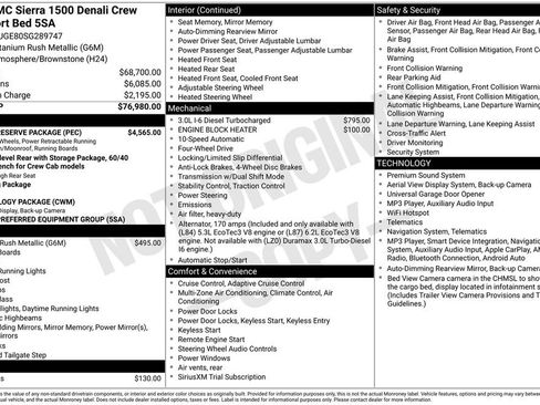 Used 2025 GMC Sierra 1500 Denali w/ Denali Reserve Package AWD/4WD image 2