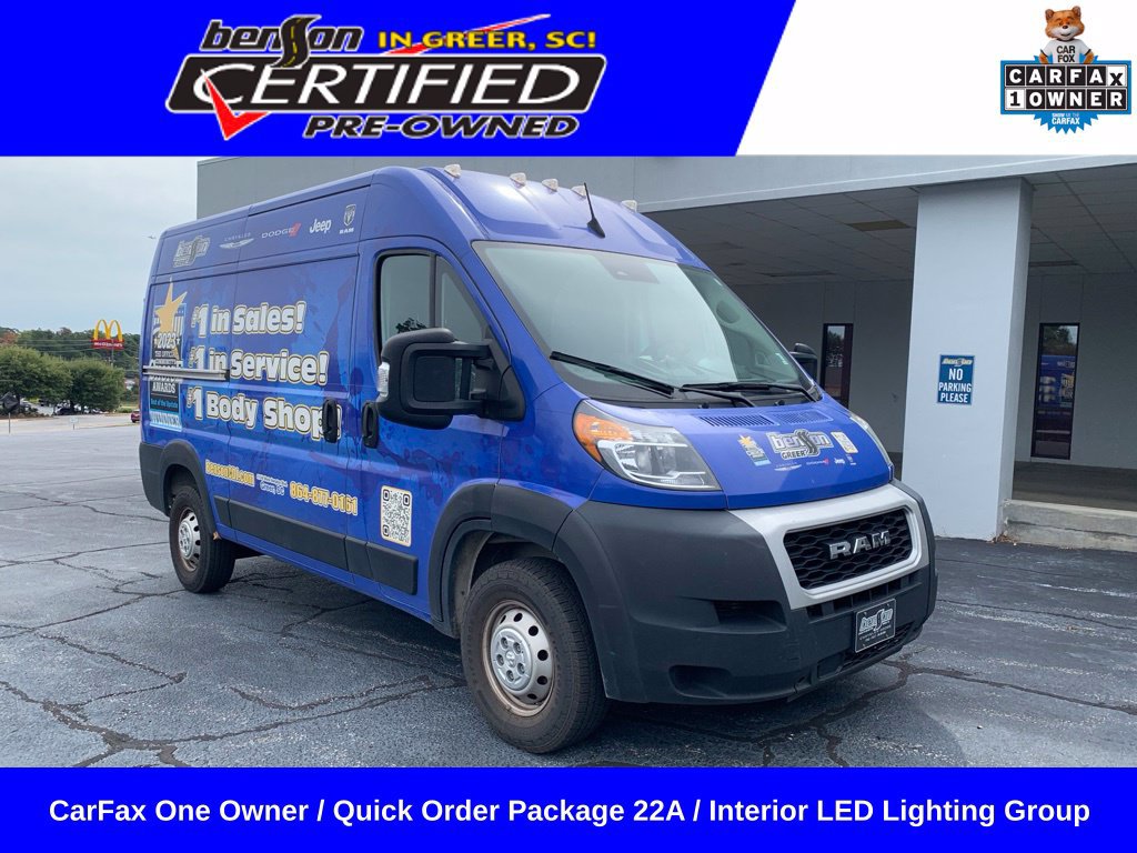 Used 2022 RAM ProMaster 2500 w/ Interior LED Lighting Group FWD image 1