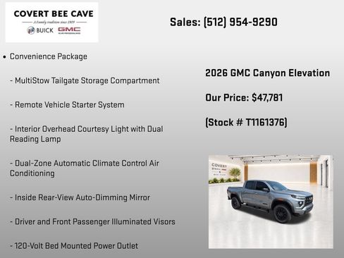 New 2026 GMC Canyon Elevation w/ Convenience Package AWD/4WD image 14