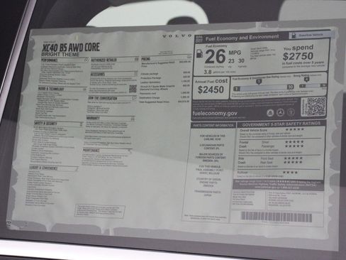 New 2025 Volvo XC40 B5 Core w/ Climate Package image 18