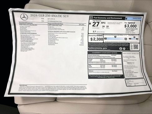 New 2026 Mercedes-Benz GLB 250 4MATIC image 19