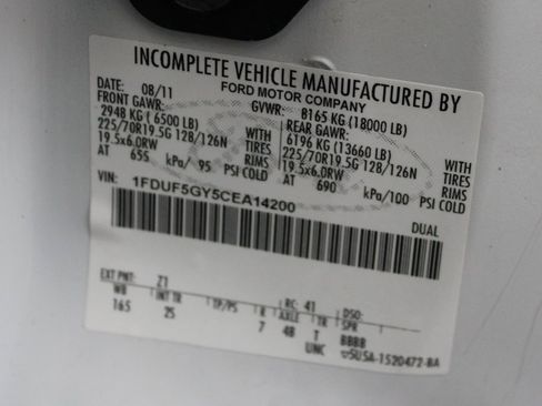 Used 2012 Ford F550 2WD Regular Cab Super Duty w/ PWR Equipment Group image 42