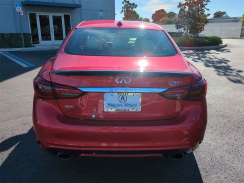Used 2020 INFINITI Q50 Red Sport 400 w/ Carbon Fiber Package image 5
