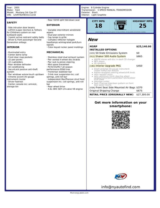 Used 2005 Ford Mustang GT RWD image 22
