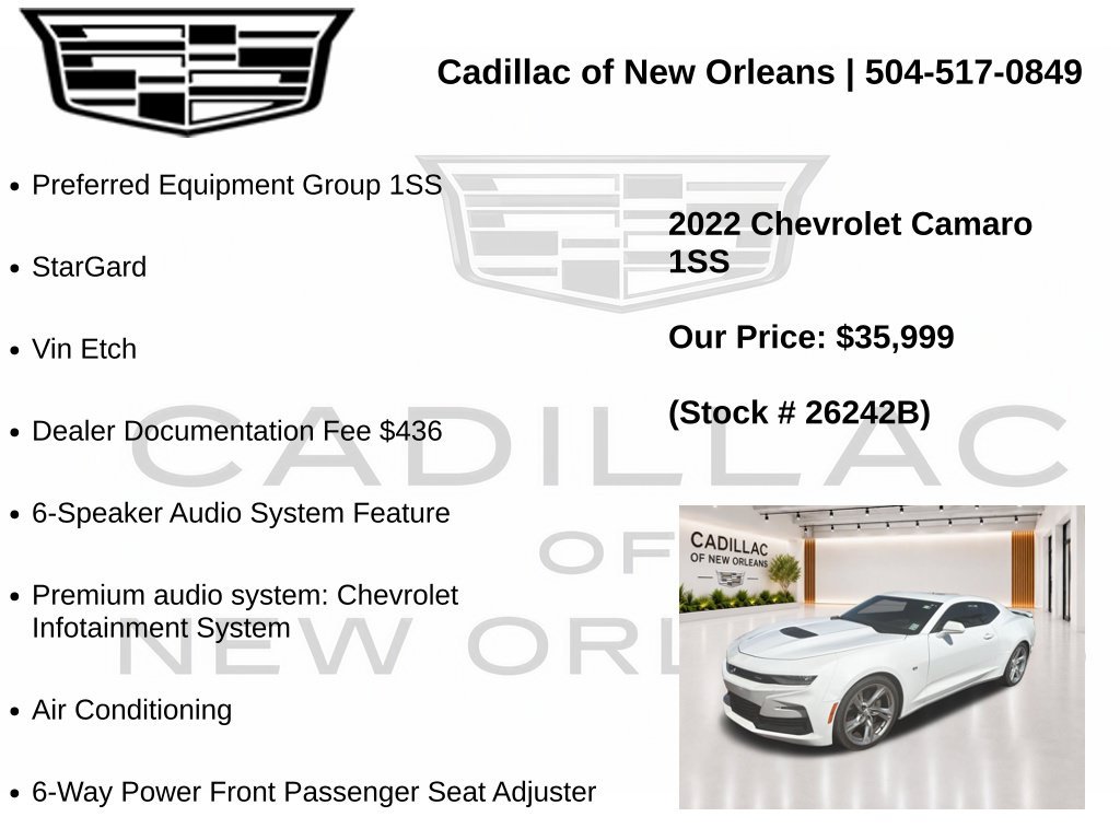 Used 2022 Chevrolet Camaro SS RWD image 6