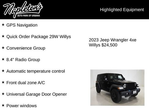 Used 2023 Jeep Wrangler Unlimited w/ 8.4" Radio Group AWD/4WD image 15