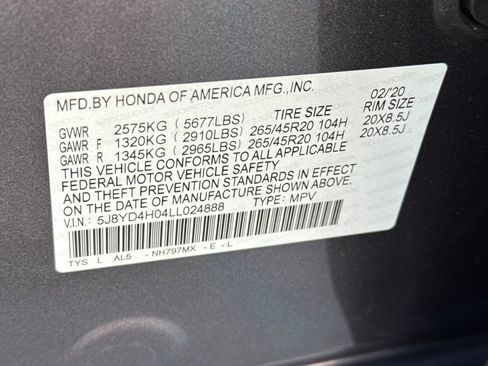 Certified 2020 Acura MDX A-Spec AWD/4WD image 39