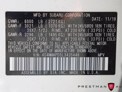 Used 2020 Subaru Ascent Limited w/ Technology Package AWD/4WD image 48