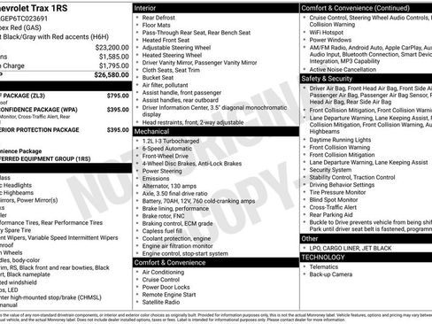 Used 2026 Chevrolet Trax RS w/ Sunroof Package FWD image 4