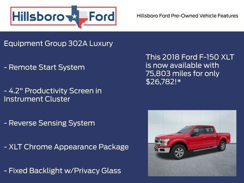 Used 2018 Ford F150 XLT w/ Equipment Group 302A Luxury AWD/4WD image 6