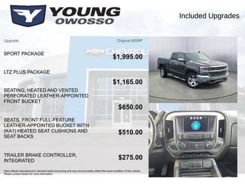 Used 2016 Chevrolet Silverado 1500 LTZ w/ Sport Package image 4