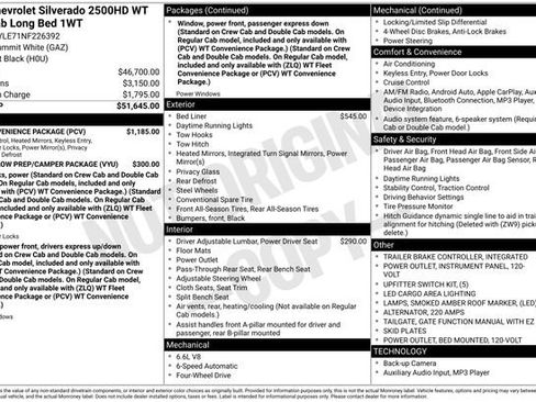 Used 2022 Chevrolet Silverado 2500 W/T w/ WT Convenience Package image 2